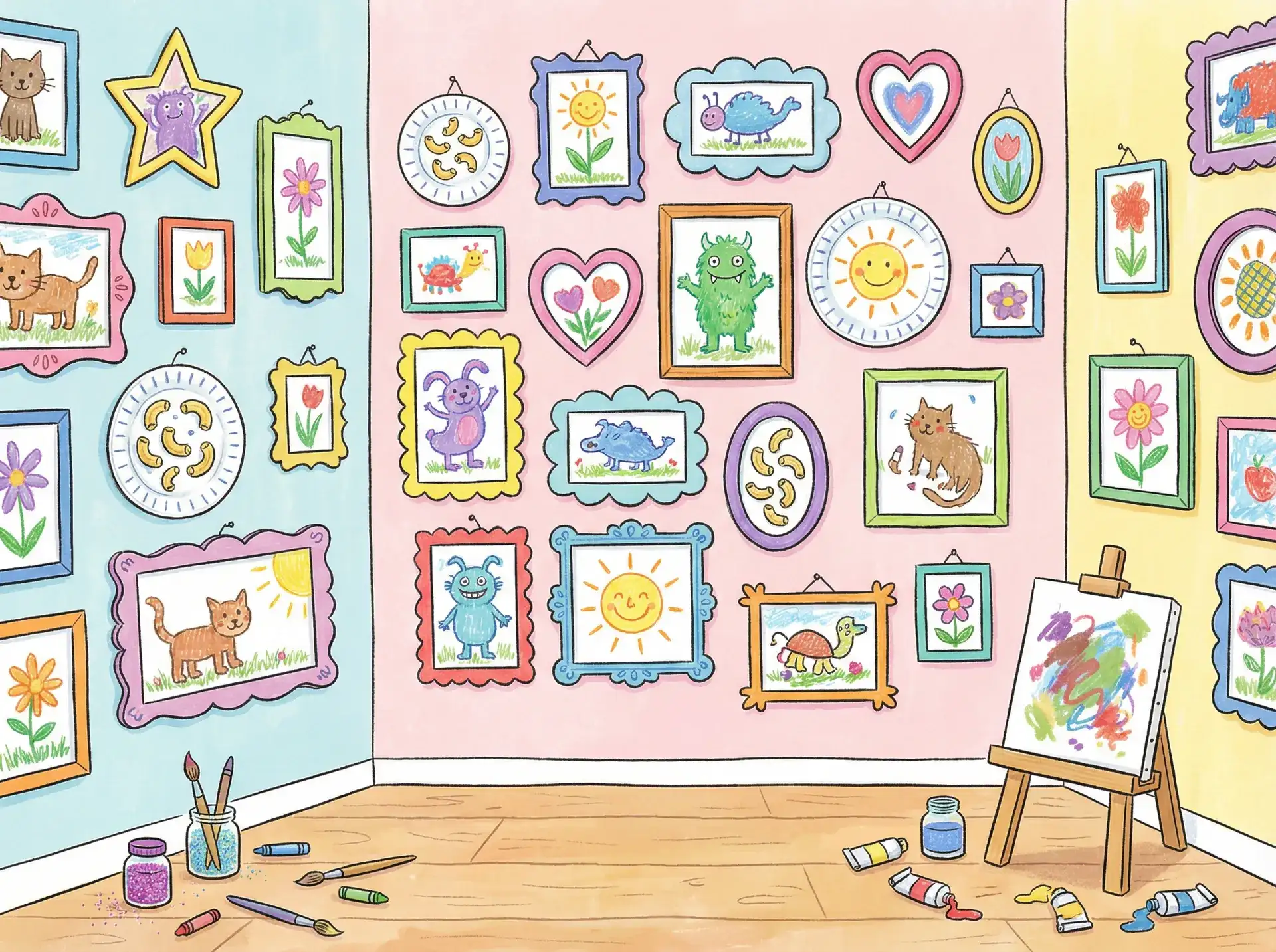 小朋友的彩色画作 - 爱情公寓第3季 创意展示